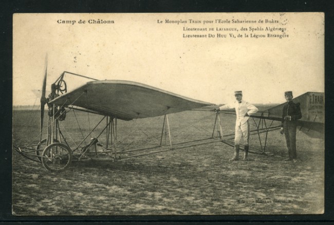 FRANCIA - 1912 - LOTTO/14183 - CAMP DE CHALONS MONOPLANO - VIAGGIATA