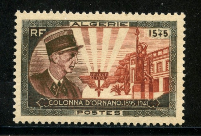 1951 - ALGERIA - 15+5 Fr. COLONNELLO D'ORNANO - NUOVO - LOTTO/29959