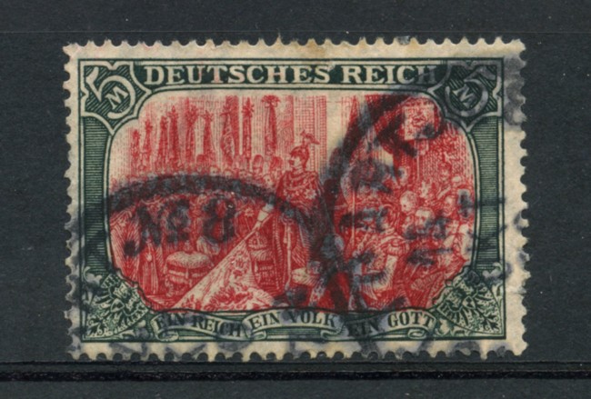 1905 - LOTTO/17707 - GERMANIA - 5 MARCHI NERO E CARMINIO - USATO