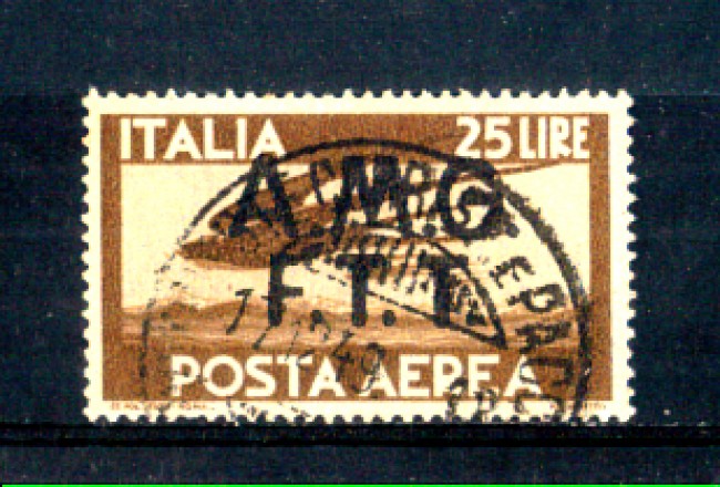 1947 - LOTTO/10397U - TRIESTE A - 25 LIRE POSTA AEREA USATO