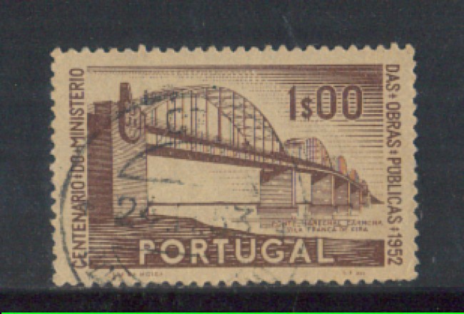 1952 - LOTTO/9743AU - PORTOGALLO - 1e. PONTE CARMONA - USATO