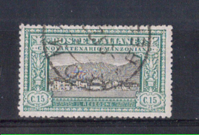 1923 - LOTTO/REG152U - REGNO - 15c. A. MANZONI - USATO