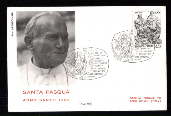 1983 - LBF/3788 - VATICANO - SANTA PASQUA 1983
