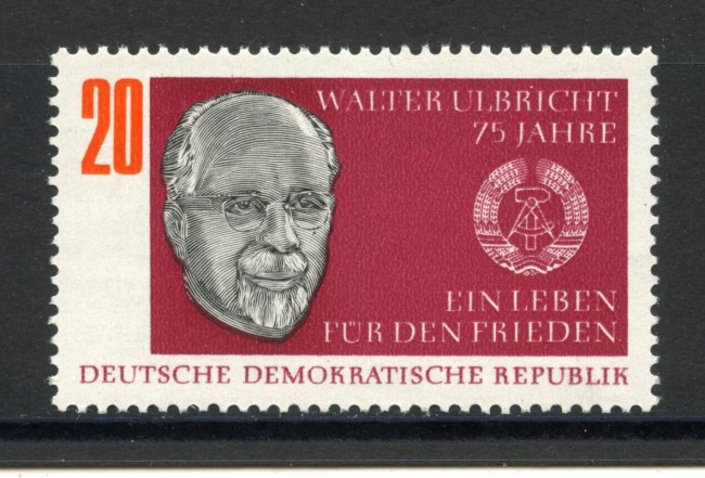 1968 - GERMANIA DDR - WALTER ULBRICHT - NUOVO - LOTTO/36273