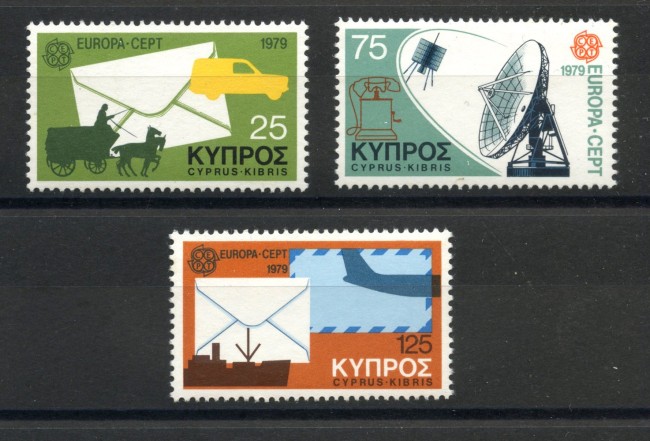 1979 - LOTTO/41305 - CIPRO - EUROPA  3v. - NUOVI