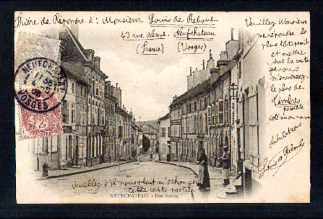 FRANCIA - 1905 - LBF/1303 - NEUFCHATEAU RUE NEUVE - VIAGGIATA