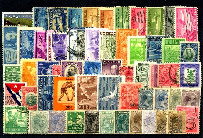 CUBA - LOTTO/48363 - COLLEZIONE DI 60 FRANCOBOLLI DIFFERENTI