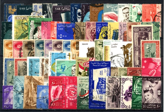 EGITTO  - LOTTO/48367 - COLLEZIONE DI 60 FRANCOBOLLI DIFFERENTI