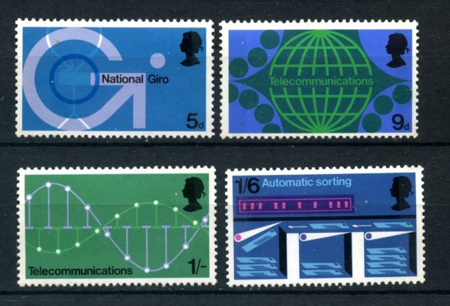 1969 - GRAN BRETAGNA - INNOVAZIONI POSTALI 4v. - NUOVI - LOTTO/26321