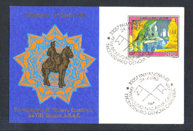 1983 - LOTTO/11450 - TRICENTENARIO GENOVA CAVALLERIA - CARTOLINA