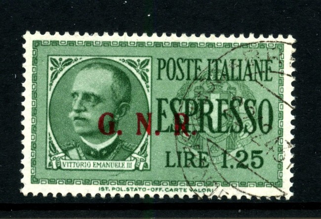 1943/44 - REPUBBLICA SOCIALE - LOTTO/42694 - 1,25 LIRE ESPRESSO - USATO