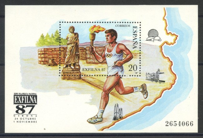 1987 - SPAGNA - ESPOSIZIONE EXFILNA 87 - FOGLIETTO NUOVO - LOTTO/35754