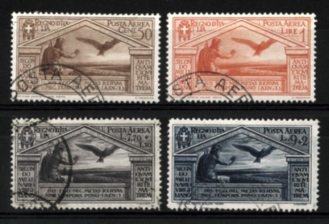 1930 - LOTTO/11497 - REGNO - BIMILLENARIO DI VIRGILIO POSTA AEREA 4v. - USATI