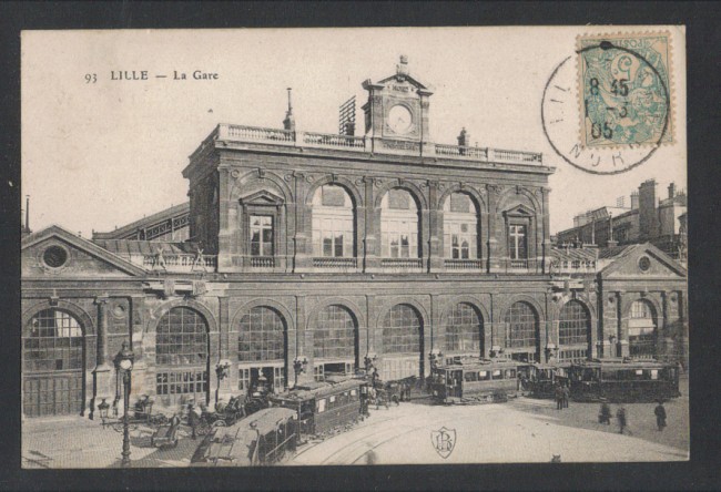 FRANCIA - 1905 - LILLE - LA GARE - LBF/1344