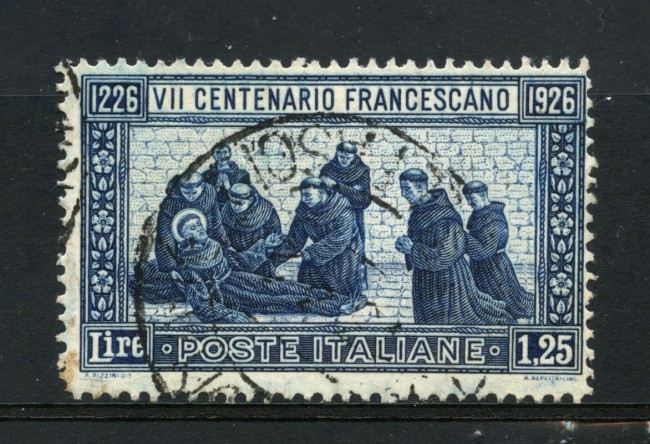 1926 - REGNO - LOTTO/REG196U - 1,25 L. S. FRANCESCO - USATO