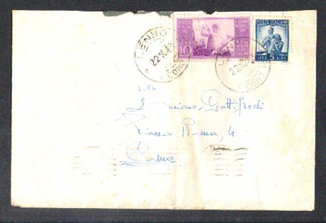 1948 - LBF/716 - REPUBBLICA - LENNO (CO) - BUSTA PER COMO