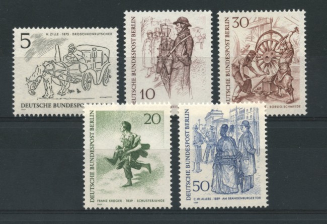 1969 - LOTTO/15531 - BERLINO - FIGURE CARATTERISTICHE  5v. - NUOVI