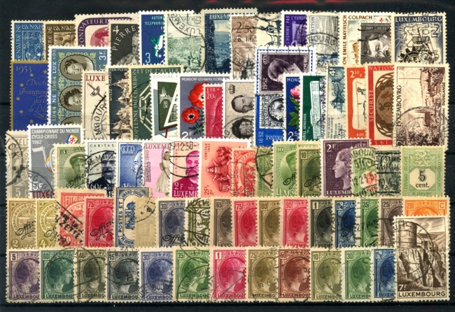 LUSSEMBURGO - LOTTO/48008 - COLLEZIONE DI 75  FRANCOBOLLI DIFFERENTI