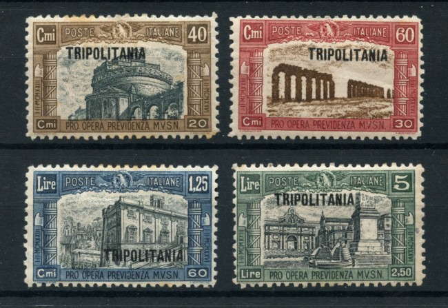 1927 - LOTTO/18620 - TRIPOLITANIA - MILIZIA 4v. LING.