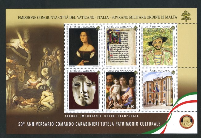 2019 - VATICANO - COMANDO CARABINIERI FOGLIETTO NUOVO - LOTTO/37092