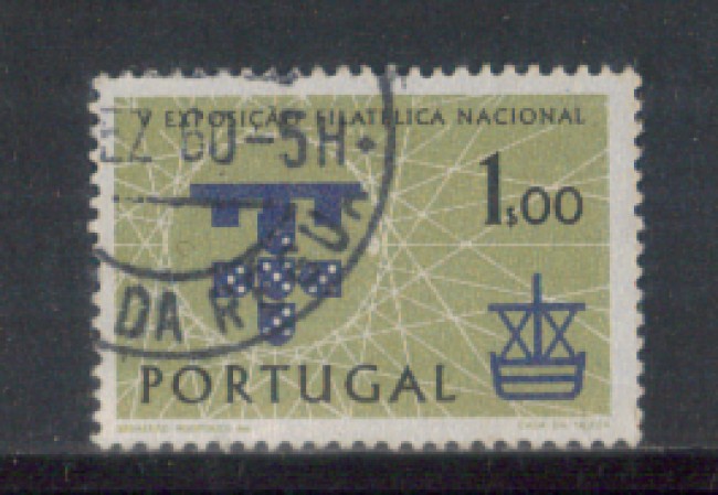 1960 - LOTTO/9776AU - PORTOGALLO - 1e. EXPO FILATELICA - USATO