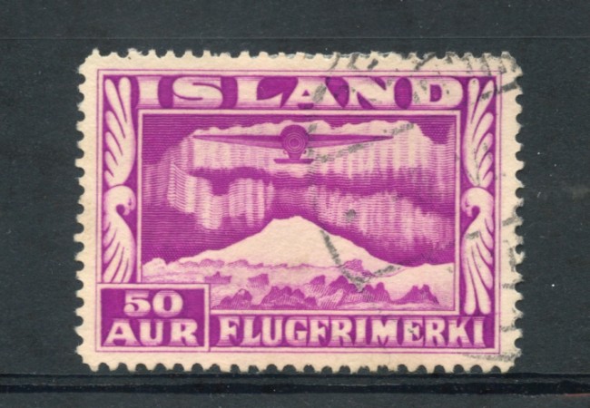 1934 - LOTTO/21116 - ISLANDA - 50 aur. POSTA AEREA - USATO