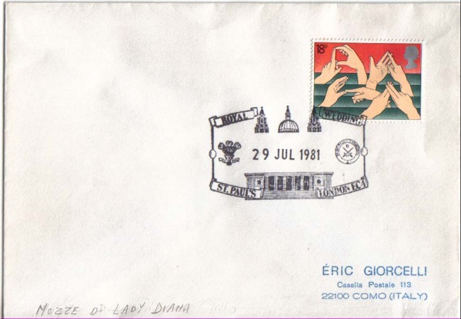 1981 - LBF/2525  - GRAN BRETAGNA - NOZZE LADY DIANA