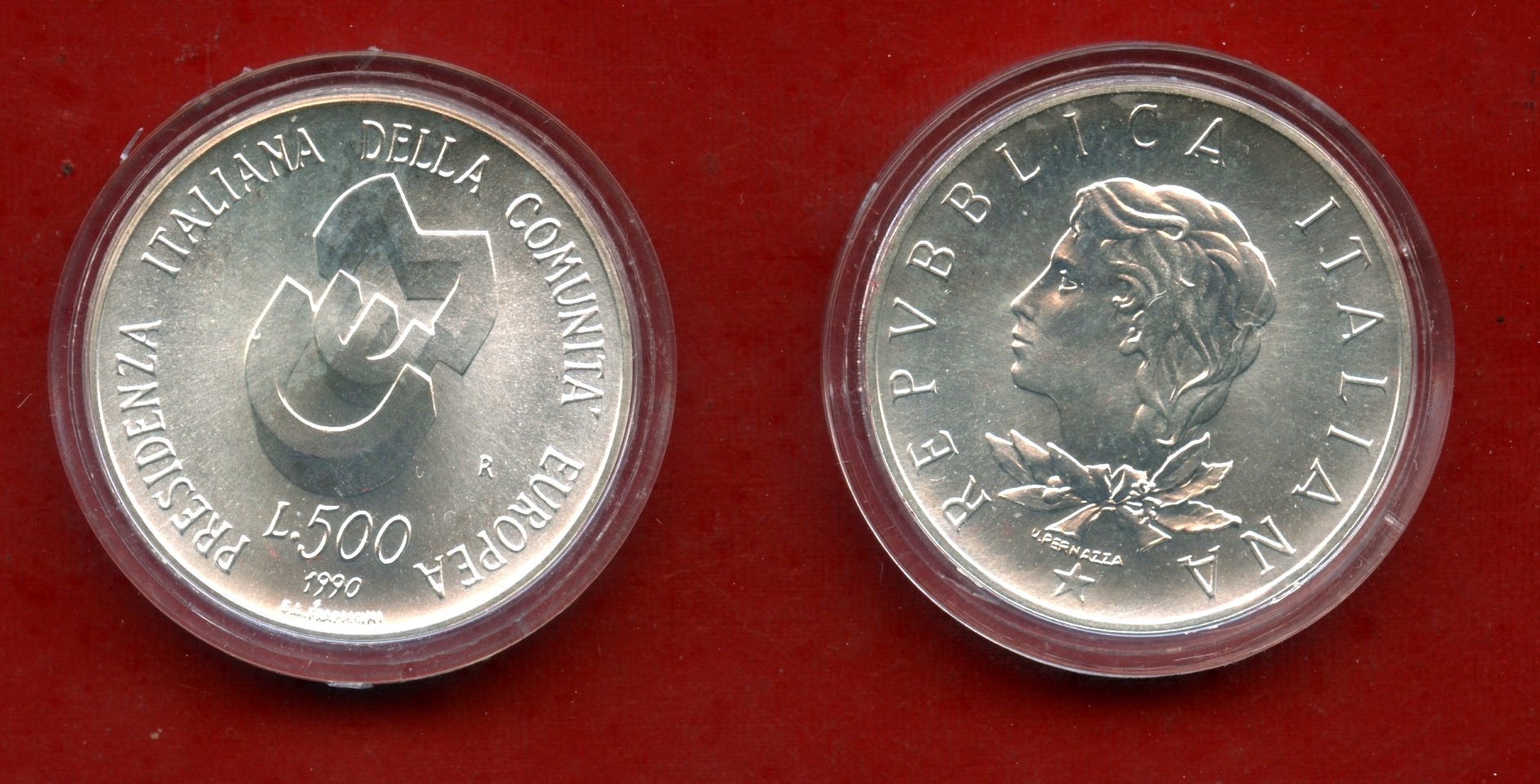 1990 REPUBBLICA 500 LIRE ARGENTO COMUNITA'
