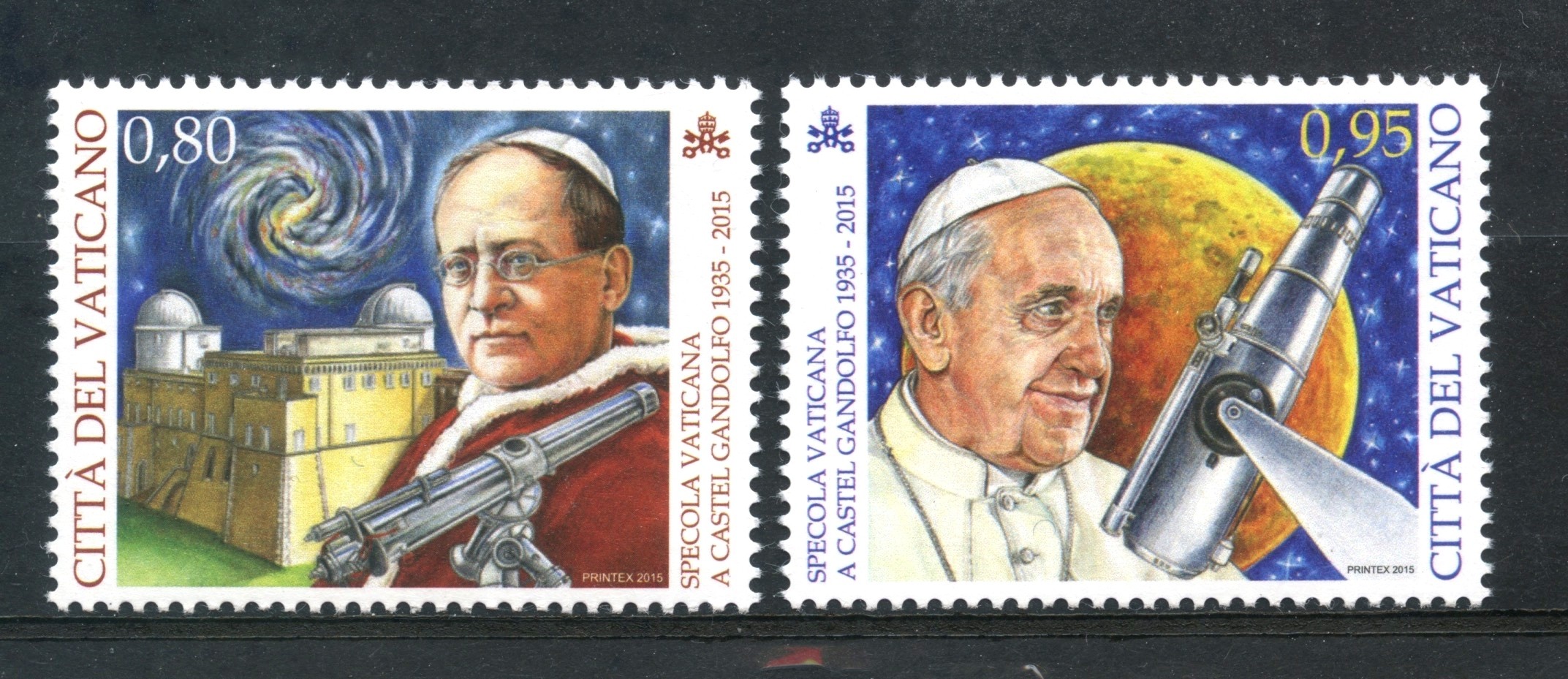2015 VATICANO SPECOLA VATICANA 2v. NUOVI LOTTO/30735