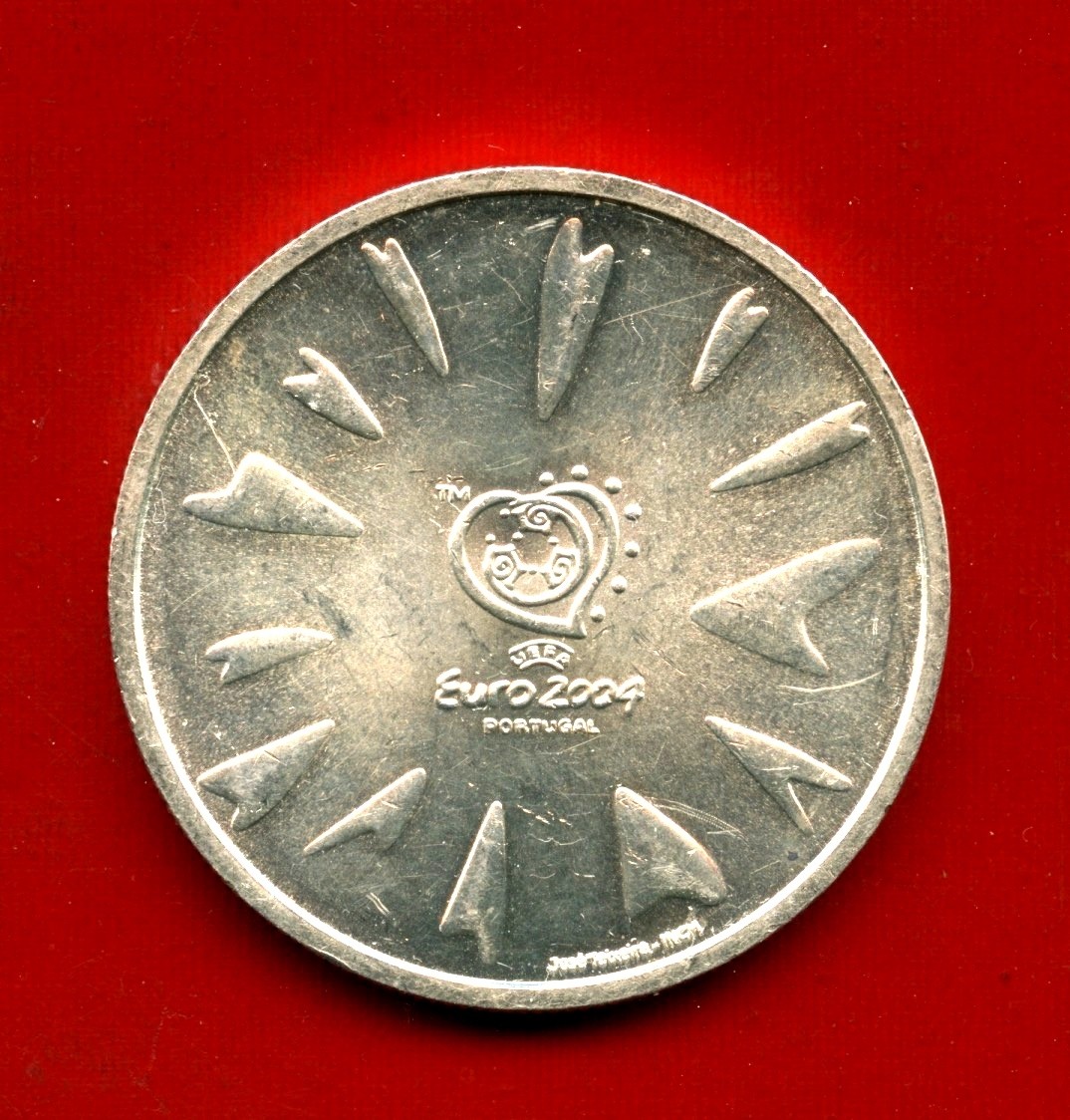 2004 - PORTOGALLO - 8 EURO CALCIO ARGENTO - LOTTO/M31834