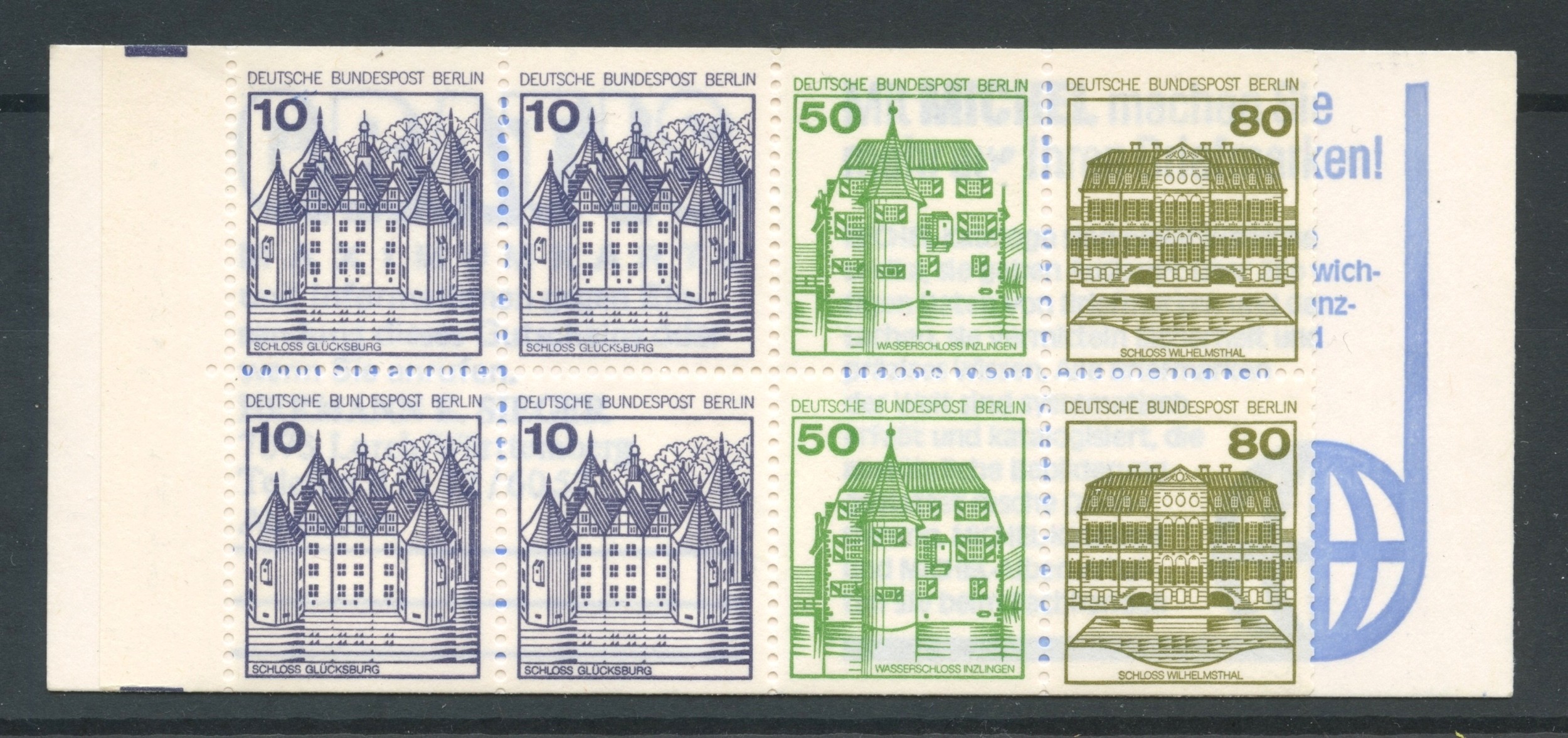 BERLINO 1982 CASTELLI GERMANIA 633 VEDI FOTO MAZZETTA DI 10 