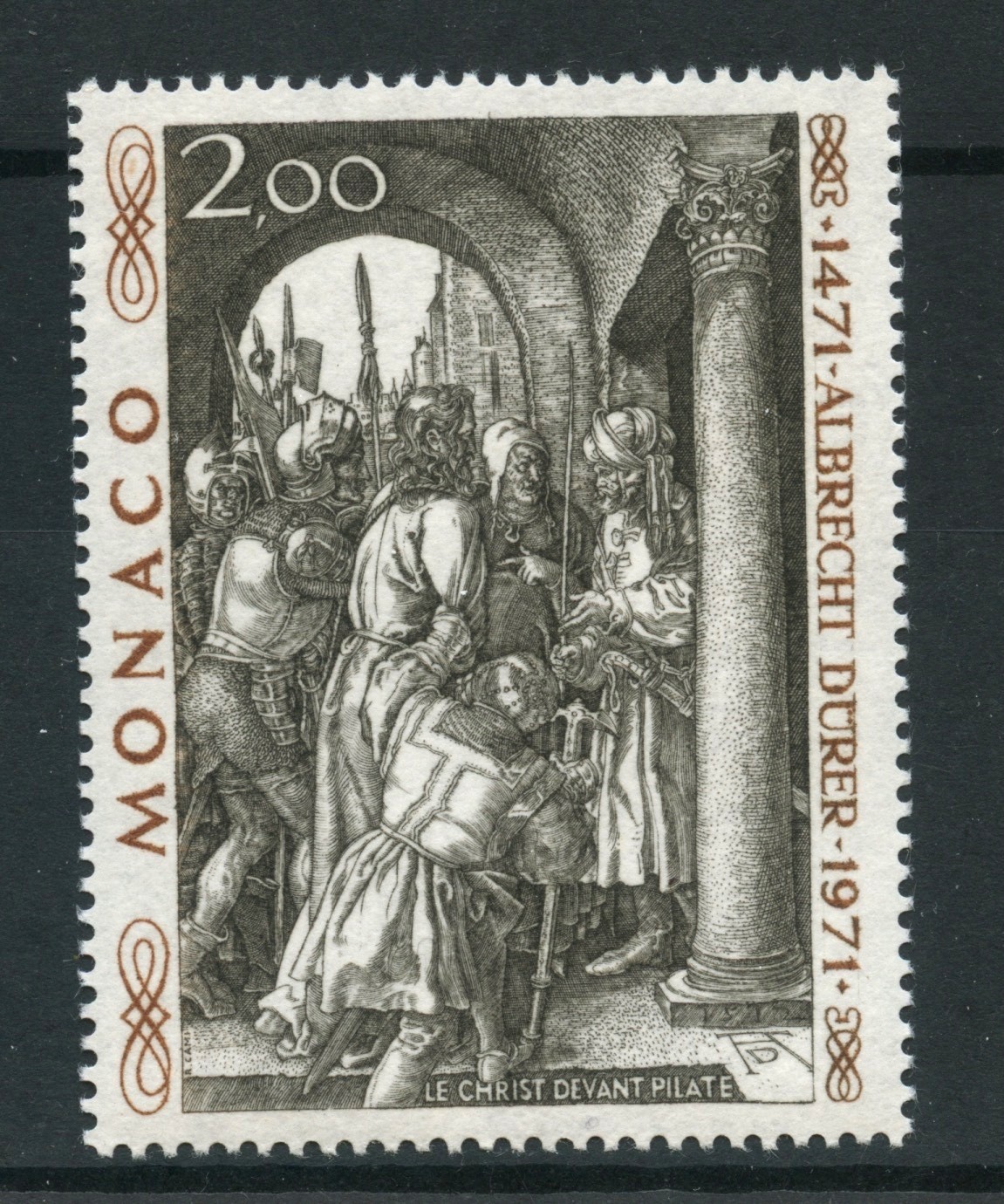 1972 MONACO 2 Fr. A. DURER NUOVO LOTTO/31065