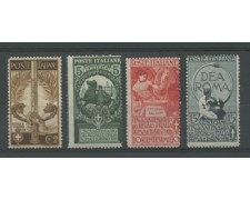 1911 - LOTTO/11556 - REGNO - CINQUANTENARIO UNITA' D'ITALIA  4v. - LING.