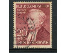 1952 - LOTTO/11836 - GERMANIA FEDERALE - 20+10p. BENEFICENZA - USATO 1952 - LOTTO/11836 - GERMANIA FEDERALE - 20+10p. BENEFICENZA - USATO
