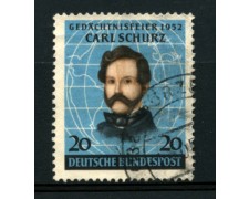 1952 - LOTTO/11841 - GERMANIA FEDERALE - CARL SCHURZ - USATO 1952 - LOTTO/11841 - GERMANIA FEDERALE - CARL SCHURZ - USATO