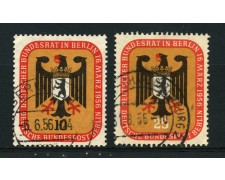 1956 - LOTTO/11957A - BERLINO - CONSIGLIO FEDERALE 2v. - USATI 1956 - LOTTO/11957A - BERLINO - CONSIGLIO FEDERALE 2v. - USATI