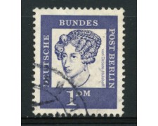 1961/62 - LOTTO/11971 - BERLINO - 1Dm. DROSTE-HULSH - USATO 1961/62 - LOTTO/11971 - BERLINO - 1Dm. DROSTE-HULSH - USATO