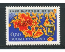 1972 - LOTTO/12126 - FINLANDIA - 50p. CONSIGLIO FEDERALE ALAND - NUOVO