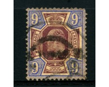 1902 - LOTTO/12325 - GRAN BRETAGNA - 9p.  RE EDOARDO VII° - USATO