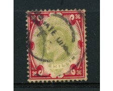 1902 - LOTTO/12326 - GRAN BRETAGNA - 1s. RE EDOARDO VII° - USATO