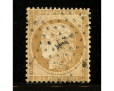 1870 - LOTTO/12423 - FRANCIA -  CERERE 10c. BISTRO GIALLO - USATO