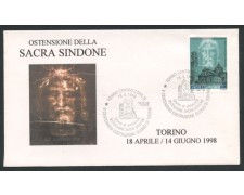 1998 - LOTTO/12508 - REPUBBLICA - OSTENSIONE SACRA SINDONE - FDC