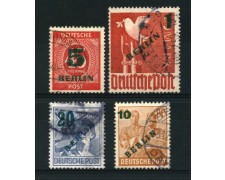 1949 - LOTTO/12560 - BERLINO - SOPRASTAMPATI ZONE A.I.S. 4v. - USATI
