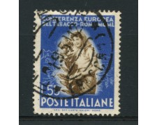 1950 - LOTTO/12601 - REPUBBLICA - 55 LIRE CONFERENZA TABACCO - USATO