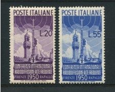 1950 - LOTTO/12773 - REPUBBLICA - RADIODIFFUSIONE 2v. - NUOVI