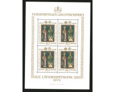 1979 - LOTTO/12849 -  LIECHTENSTEIN - SANTI PATRONI MINIFOGLIO - NUOVO