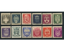 1942 - LOTTO/12883 - FRANCIA - SOCCORSO NAZIONALE 12v. - NUOVI