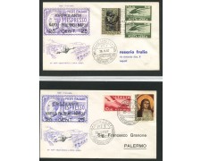 ITALIA - LOTTO/13208 - 50° VOLO NAPOLI PALERMO NAPOLI - 2 BUSTE ITALIA - LOTTO/13208 - 50° VOLO NAPOLI PALERMO NAPOLI - 2 BUSTE