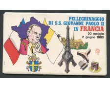 1980 - LOTTO/13212 - VATICANO - VISITA DI S.S. GIOVANNI PAOLO II° IN FRANCIA