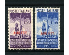 1950 - LOTTO/13242A - TRIESTE A - RADIODIFFUSIONE 2v. - NUOVI 1950 - LOTTO/13242A - TRIESTE A - RADIODIFFUSIONE 2v. - NUOVI
